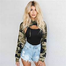 Hooded Cropped Tops